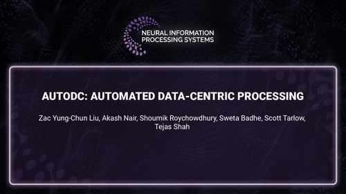AutoDC: Automated data-centric processing