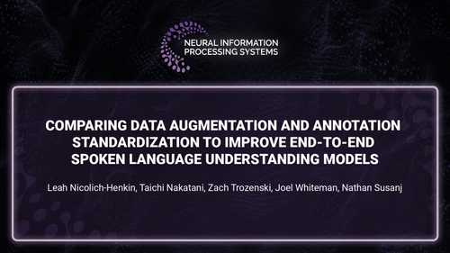 Comparing Data Augmentation and Annotation Standardization to Improve End-to-end Spoken Language Understanding Models